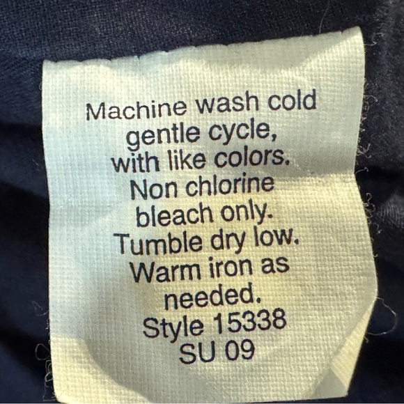 J. Crew Navy Blue Strapless Top with White Floral Flower Accents S 6 - Picture 6 of 6